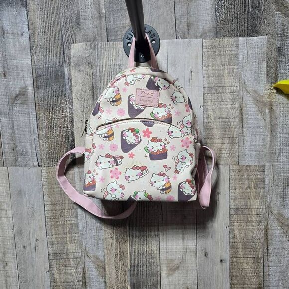 Hello Kitty Sushi Loungefly Kawaii Convertible Mini Backpack Sanrio main image 6